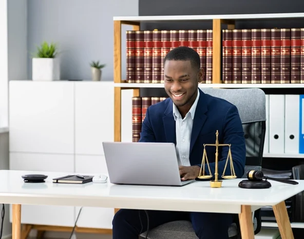 African American Lawyer Or Judge. Legal And Justice