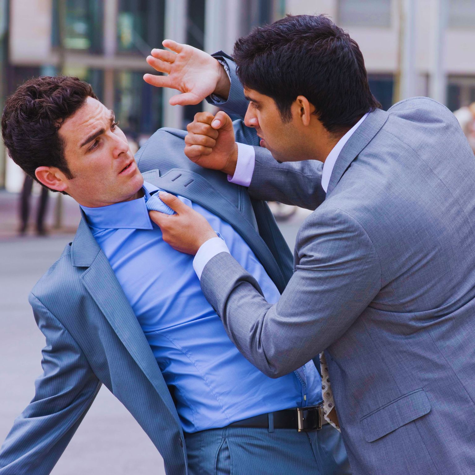 A scenario of assault and battery in California.