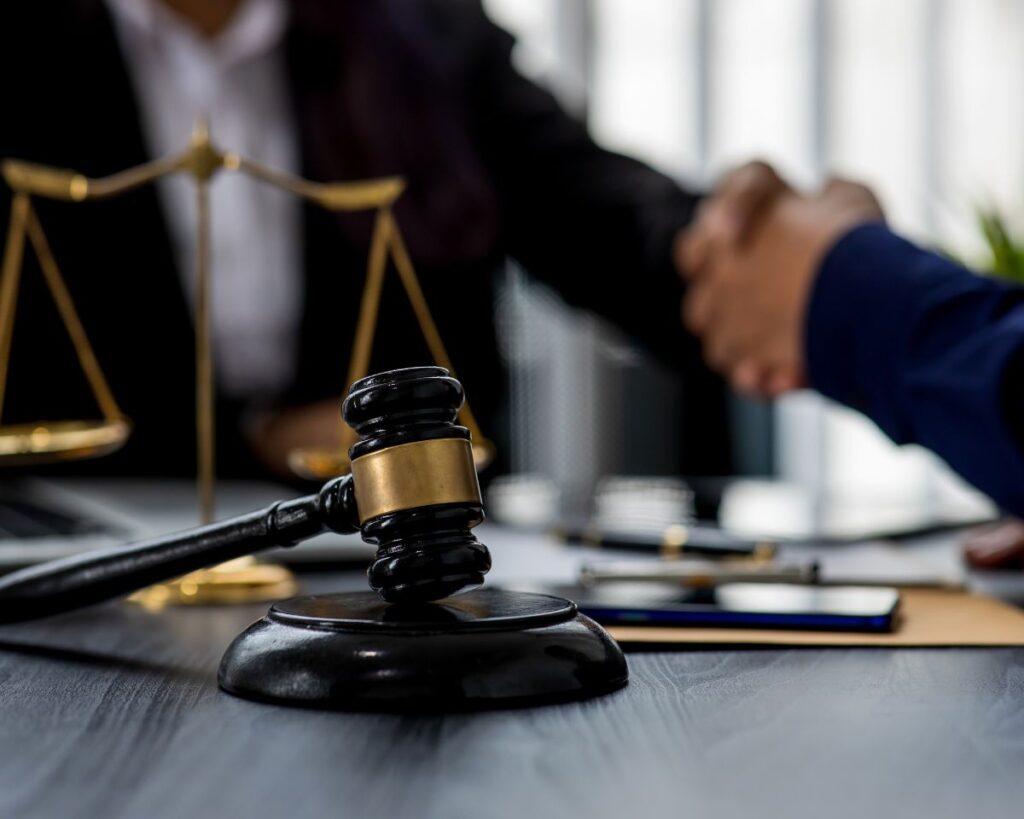 Criminal Defense Lawyer Shaffer Cormell: Lawyer and client consultation about criminal record and charges.