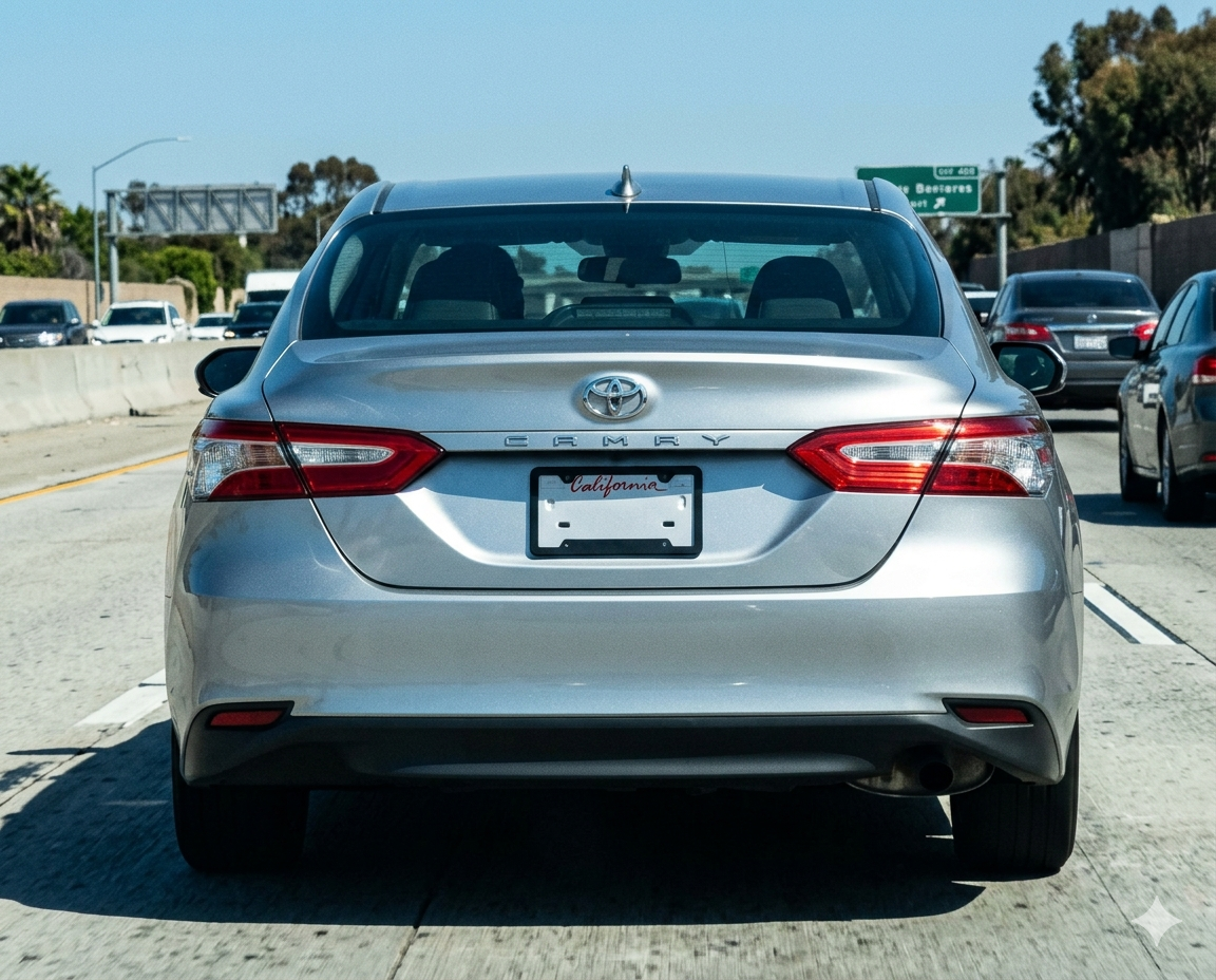no rear license plate