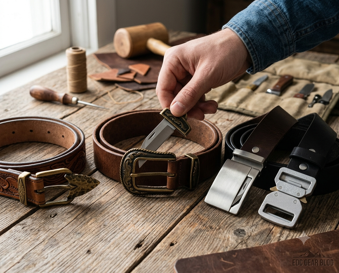 bel buckle knives