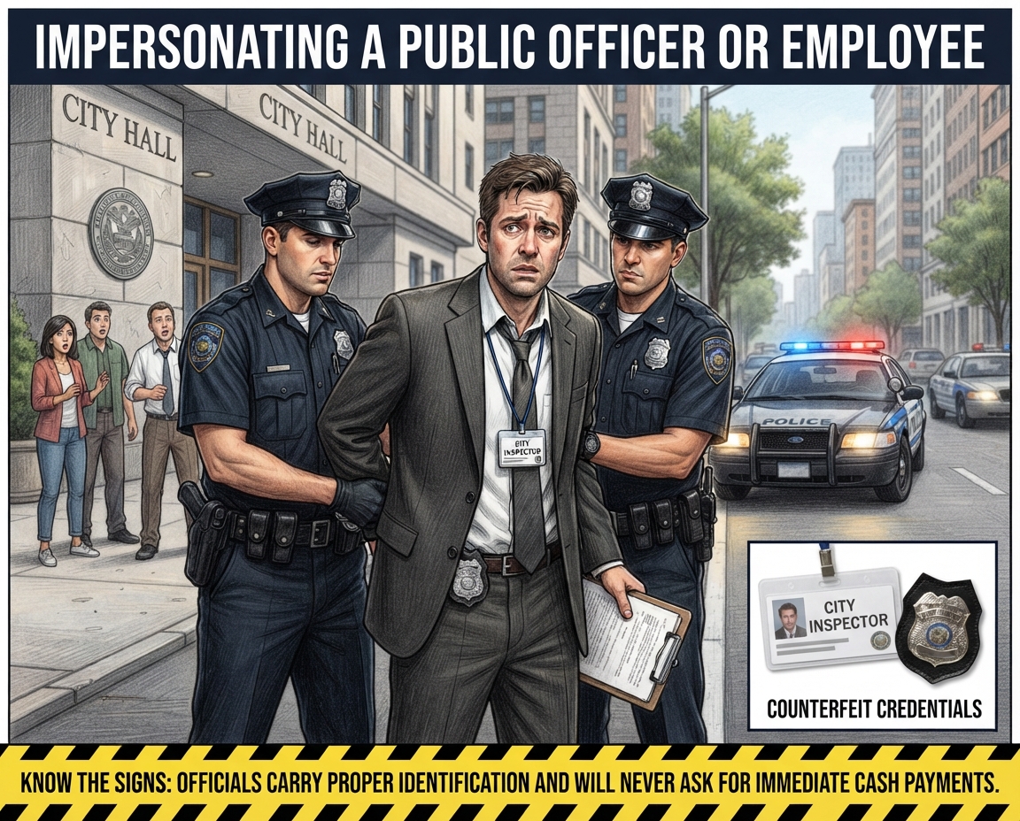 impersonating a PUBLIC OFFICER