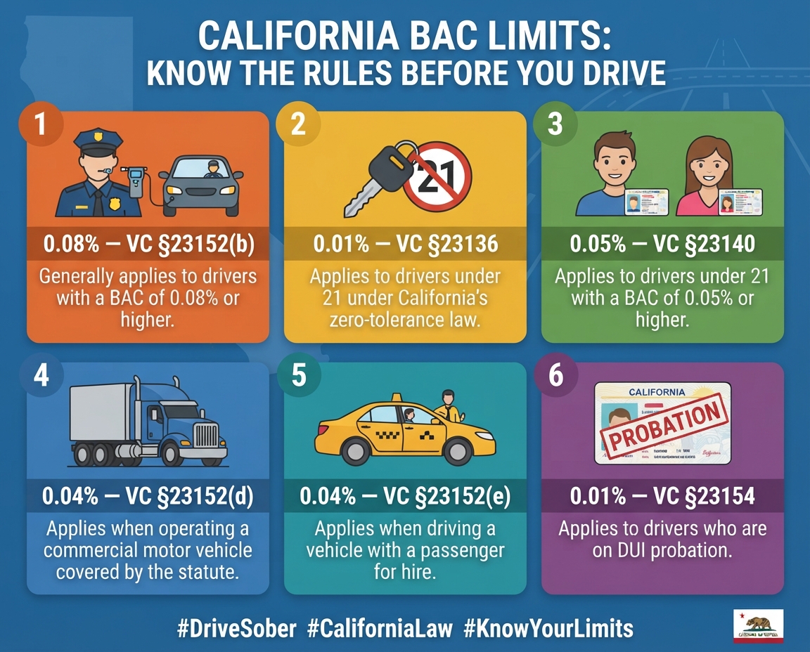 California BAC limit