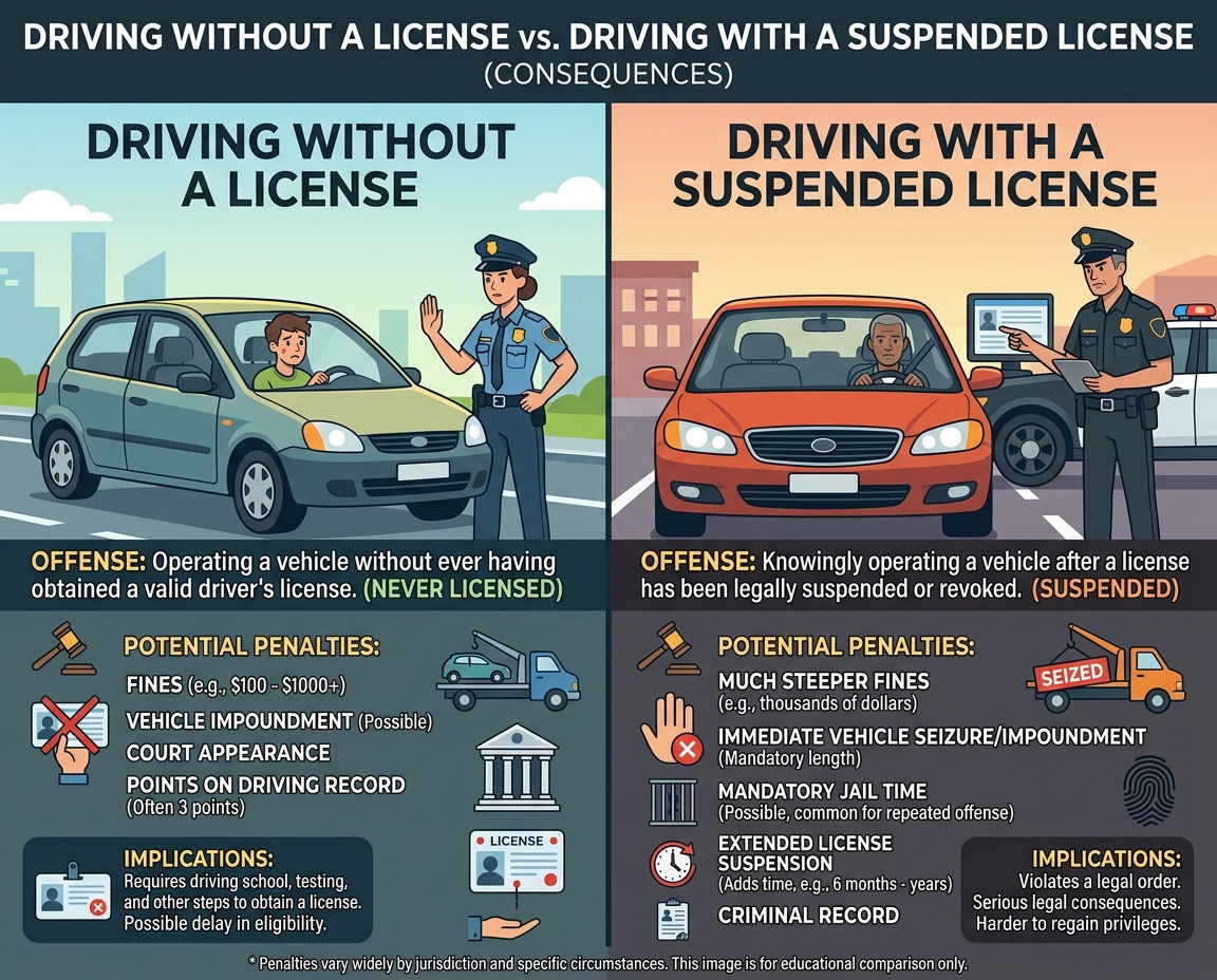 DRIVING WITHOUT A LICENSE