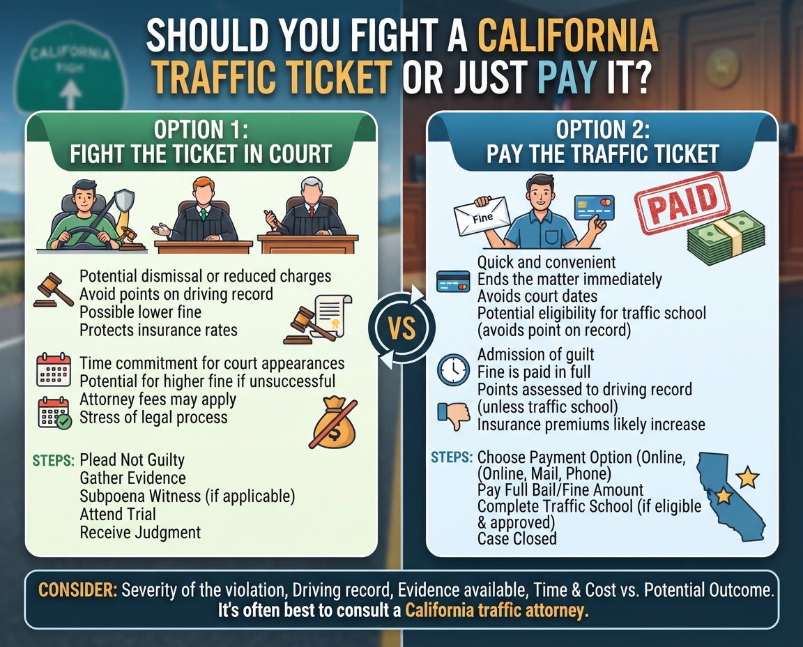 Fight a Traffic Ticket in California