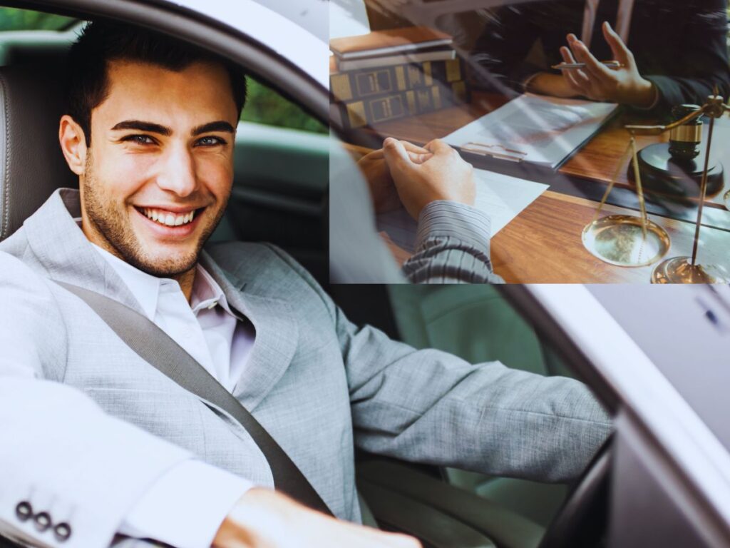 Reckless Driving in California: Happy client driving safely after receiving expert legal guidance